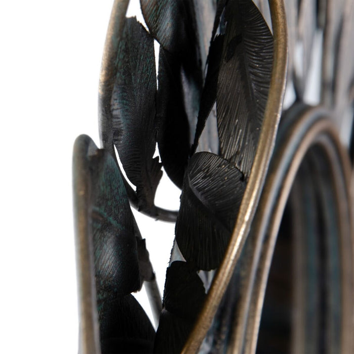 Oglindă de perete 69 x 6,5 x 69 cm Geam Auriu* Metal