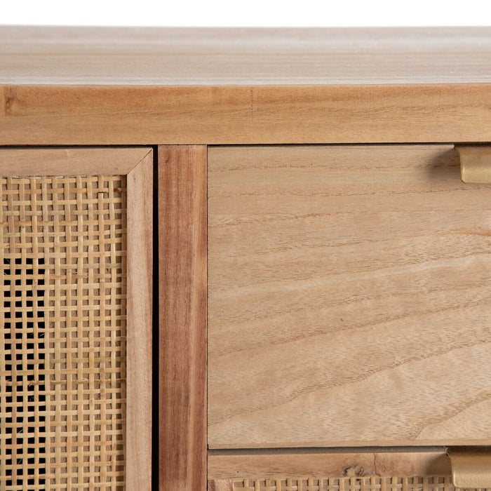 Mobilă pentru Hol cu Sertare HONEY 80 x 40 x 82 cm Natural Lemn Ratan