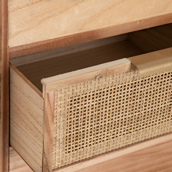 Mobilă pentru Hol cu Sertare HONEY 80 x 40 x 82 cm Natural Lemn Ratan