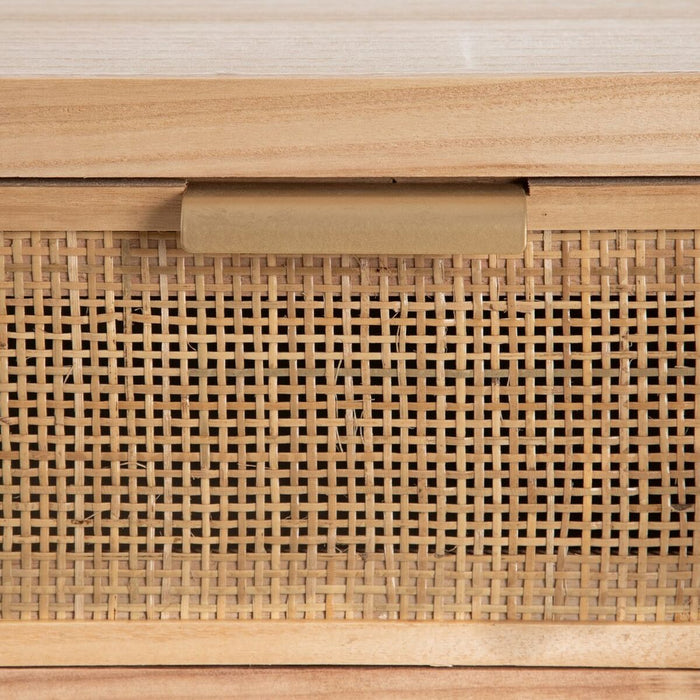 Mobilă TV HONEY Natural Lemn de paulownia Lemn MDF 110 x 50 x 45 cm