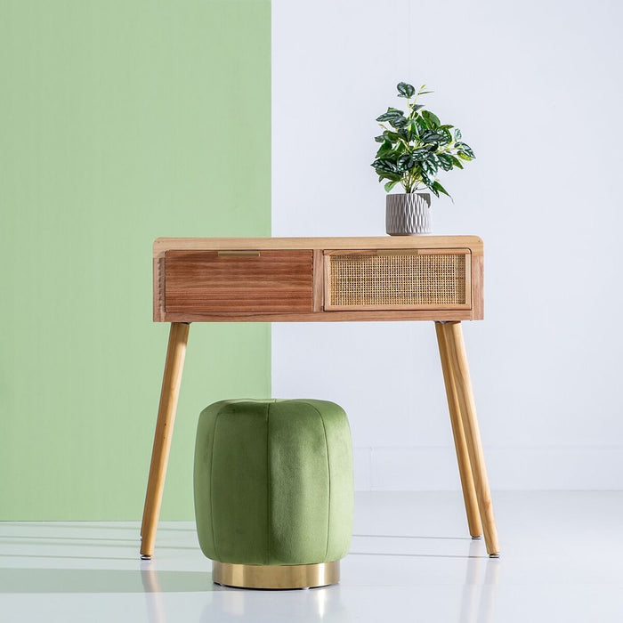 Consolă HONEY Natural Lemn de paulownia Lemn MDF 80 x 40 x 78 cm