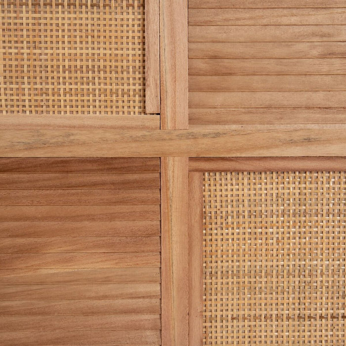 Tăblie de Pat HONEY Natural Lemn Ratan Lemn de paulownia 160 x 3,5 x 120 cm