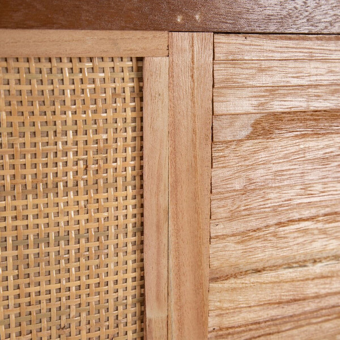 Tăblie de Pat HONEY Natural Lemn Ratan Lemn de paulownia 160 x 3,5 x 120 cm