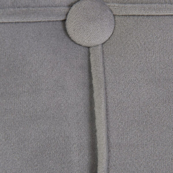 Tăblie de Pat 180 x 7 x 64 cm Țesut Sintetic Gri