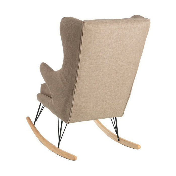 Scaun Balansoar 70 x 91 x 109 cm Țesut Sintetic Lemn Gri Maroniu