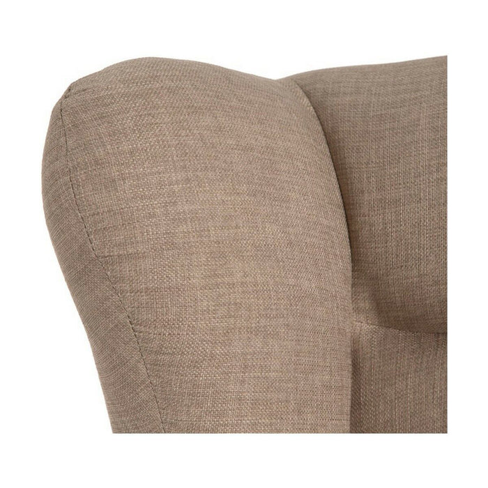 Scaun Balansoar 70 x 91 x 109 cm Țesut Sintetic Lemn Gri Maroniu