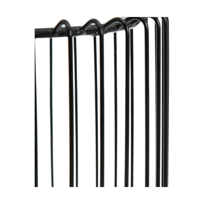 Masa laterală Geam Negru Metal 45 x 45 x 45 cm