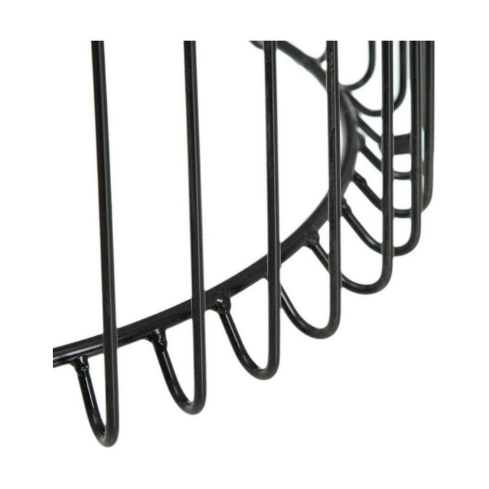 Masa laterală Geam Negru Metal 45 x 45 x 45 cm