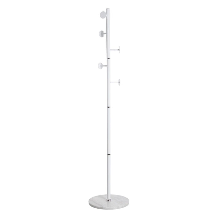 Stojan na klobouky 37 x 37 x 174 cm Metal Alb
