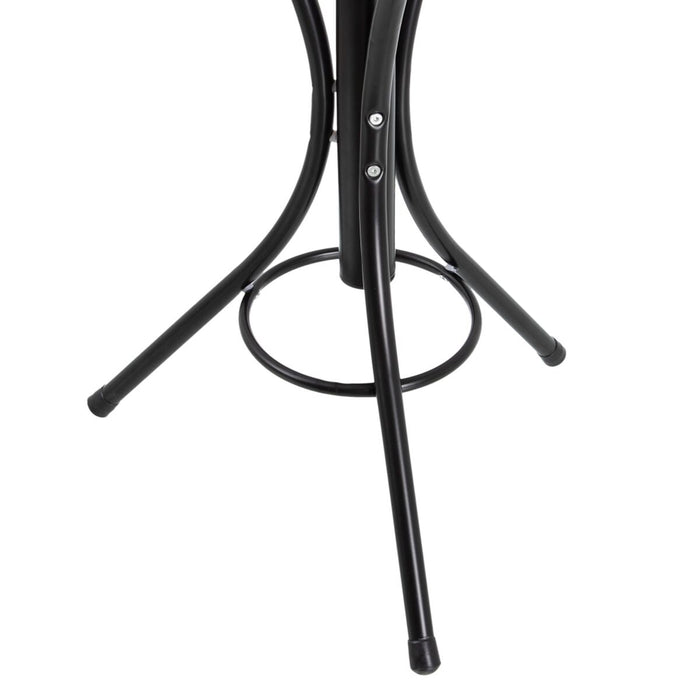 Stojan na klobouky 41 x 41 x 180 cm Negru Metal