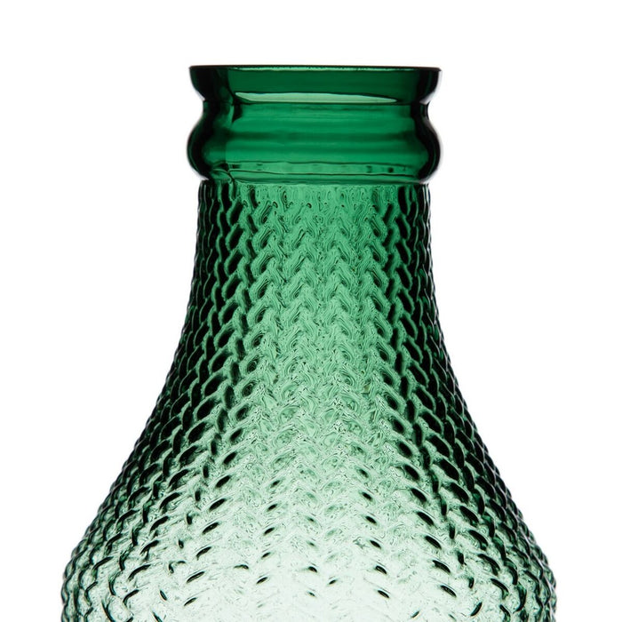 Vază Verde Sticlă 10 x 10 x 25 cm