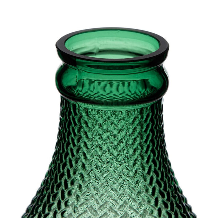Vază Verde Sticlă 10 x 10 x 25 cm