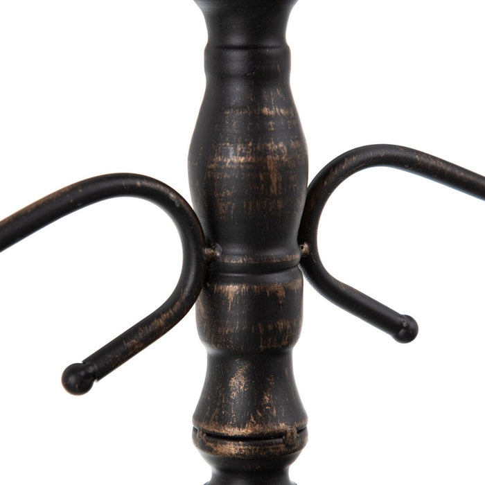 Candelabru 42 x 12 x 42 cm Negru Metal