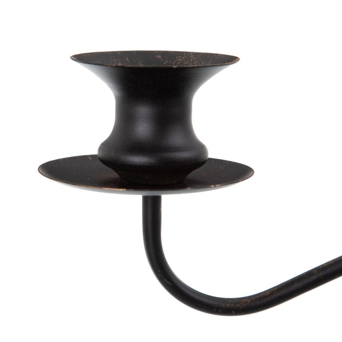 Candelabru 42 x 12 x 42 cm Negru Metal