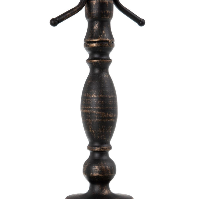 Candelabru 42 x 12 x 42 cm Negru Metal