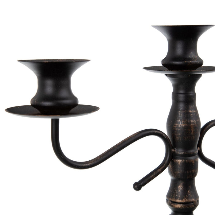 Candelabru 42 x 12 x 42 cm Negru Metal