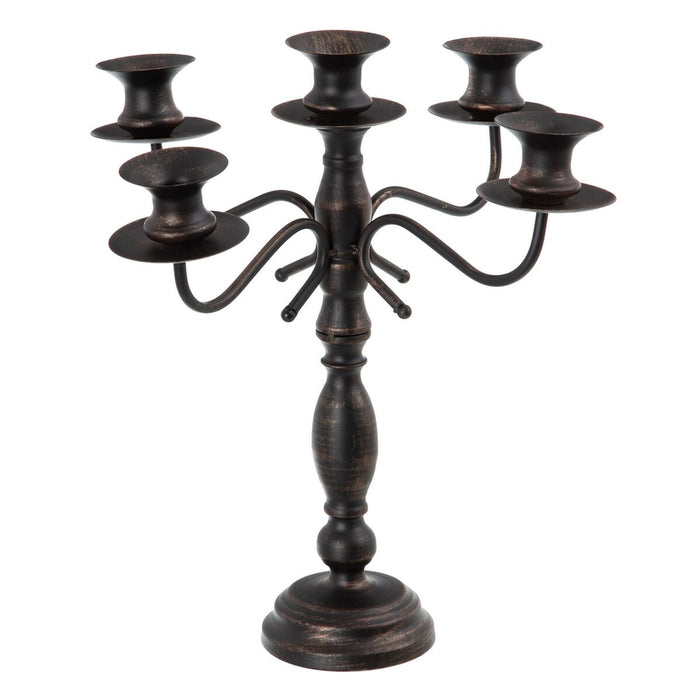 Candelabru Negru Metal 42 x 42 x 42 cm