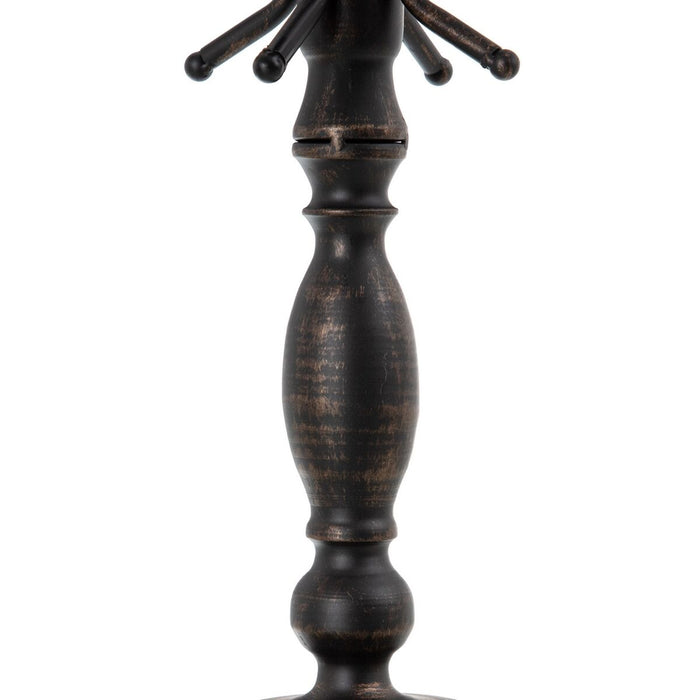 Candelabru Negru Metal 42 x 42 x 42 cm