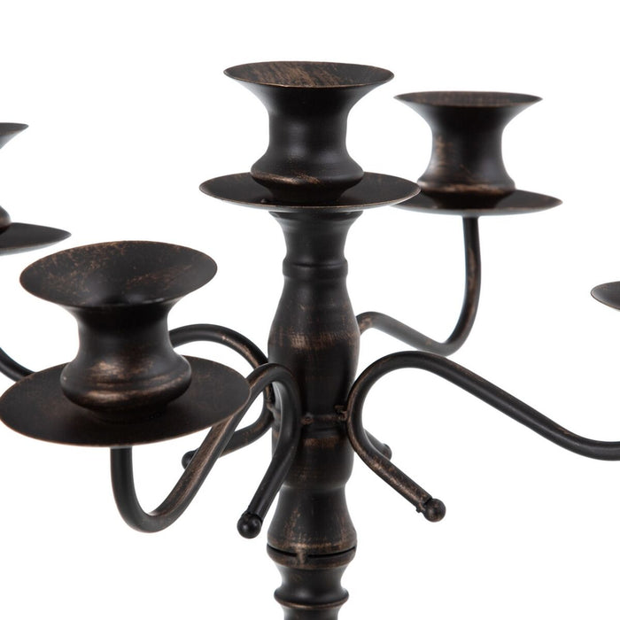 Candelabru Negru Metal 42 x 42 x 42 cm