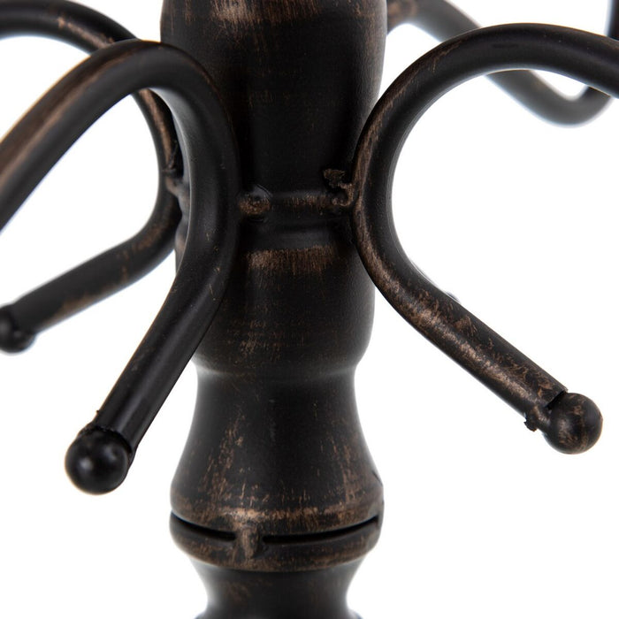 Candelabru Negru Metal 42 x 42 x 42 cm