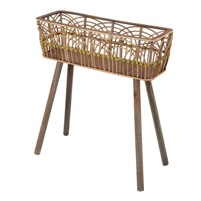 Ghiveci 60 x 21 x 68 cm Natural Lemn Bambus