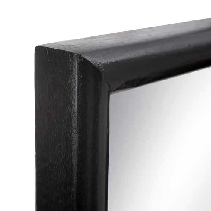 Oglindă de perete 36 x 4 x 80 cm Negru Lemn de mango