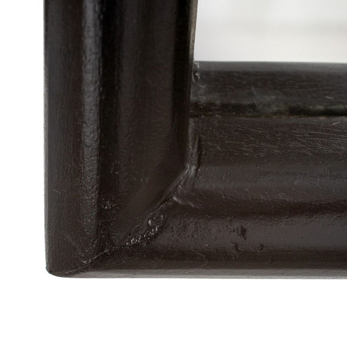 Oglindă de perete 36 x 4 x 80 cm Negru Lemn de mango