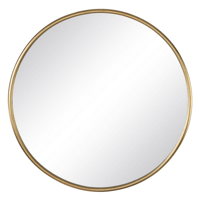 Oglindă de perete Auriu* Geam Fier 76 x 3 x 76 cm