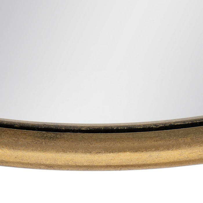 Oglindă de perete Auriu* Geam Fier 91 x 3 x 91 cm