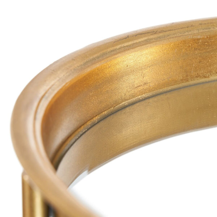 Masa laterală 51 x 51 x 63 cm Geam Auriu* Metal