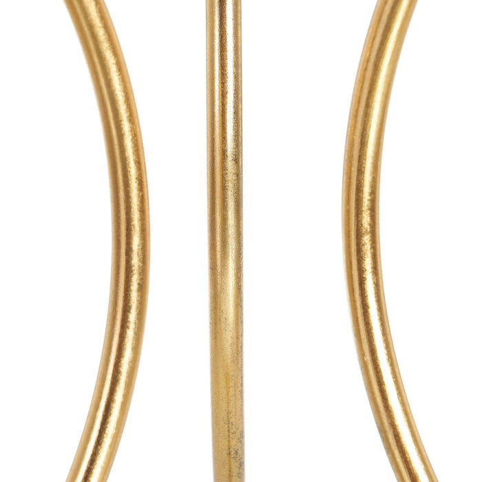 Masa laterală 51 x 51 x 63 cm Geam Auriu* Metal