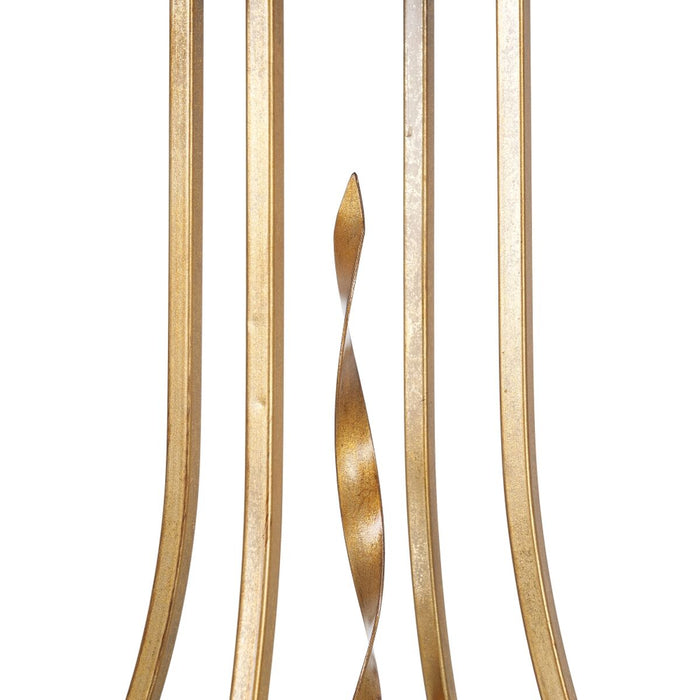 Masa laterală 48,5 x 48,5 x 60,5 cm Geam Auriu* Metal