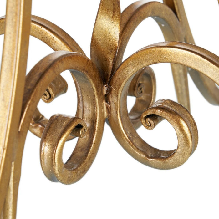 Masa laterală 48,5 x 48,5 x 60,5 cm Geam Auriu* Metal