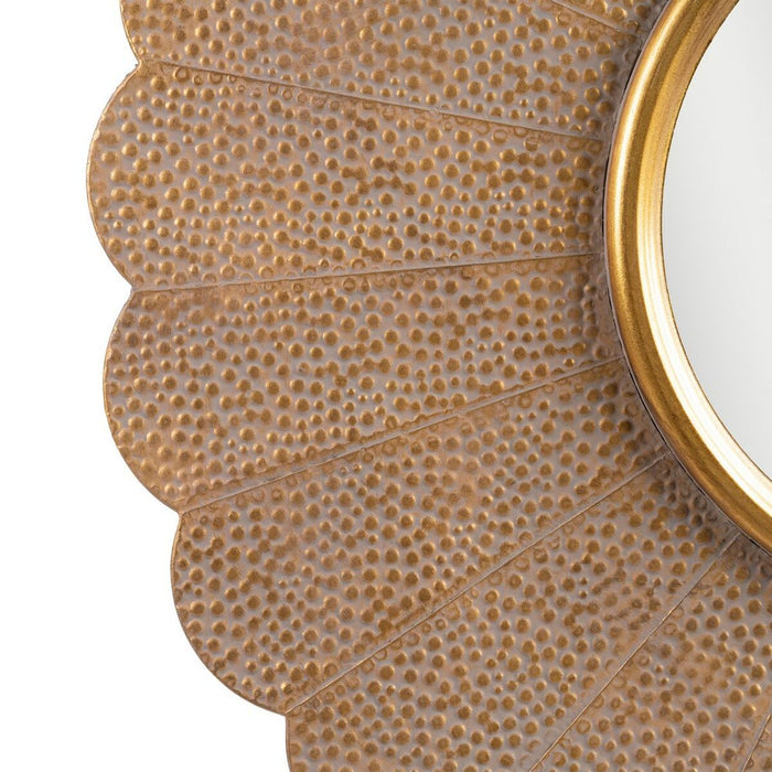 Oglindă de perete 86 x 3 x 86 cm Auriu* Metal