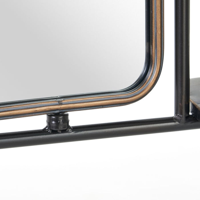 Suport de haine 67 x 19 x 166,5 cm Geam Negru Auriu* Metal