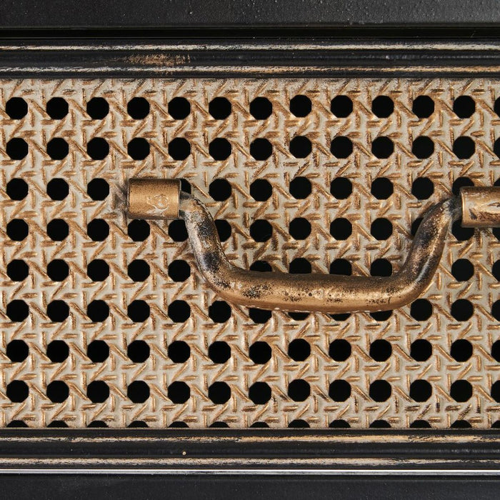 Servantă BRICK 55 x 38 x 140 cm Negru Metal Maro