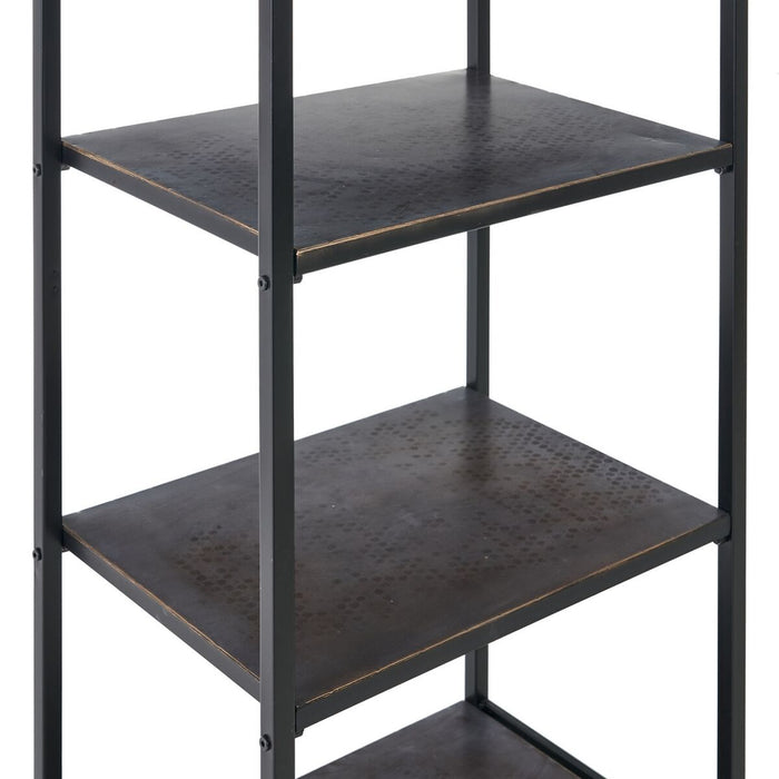 Servantă BRICK 55 x 38 x 140 cm Negru Metal Maro