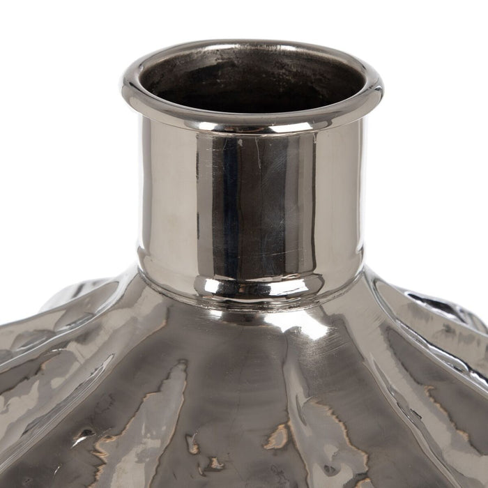 Vază 30,5 x 30,5 x 56 cm Argintiu Aluminiu