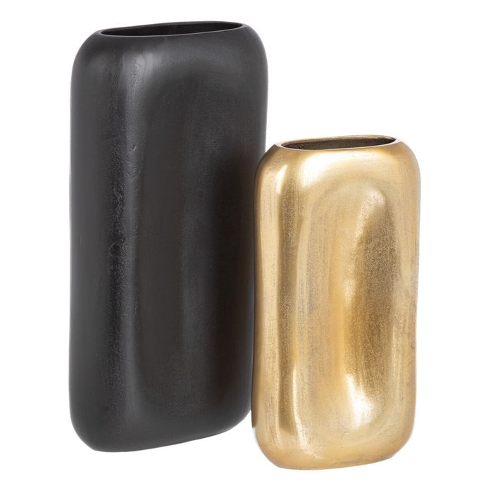 Vază 23 x 7 x 45 cm Negru Metal