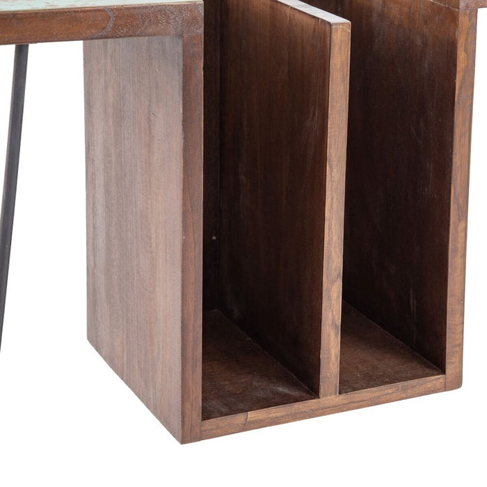 Birou 140 x 35 x 77 cm Metal Lemn