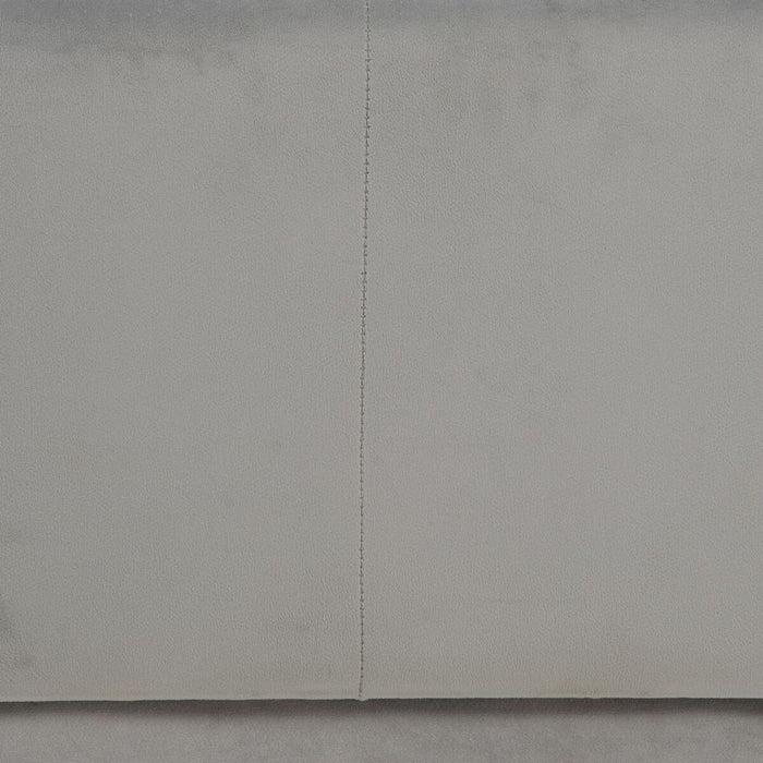 Puff Țesut Sintetic Gri Lemn 60 x 60 x 40 cm