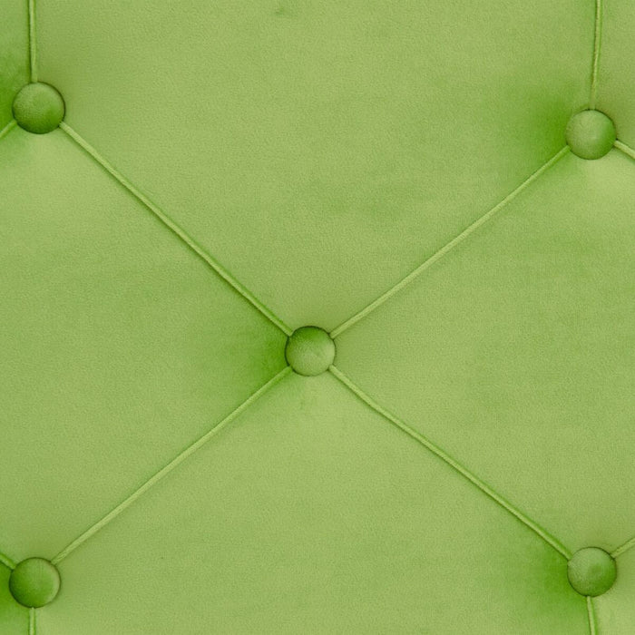 Puff 80 x 80 x 46 cm Țesut Sintetic Metal Verde