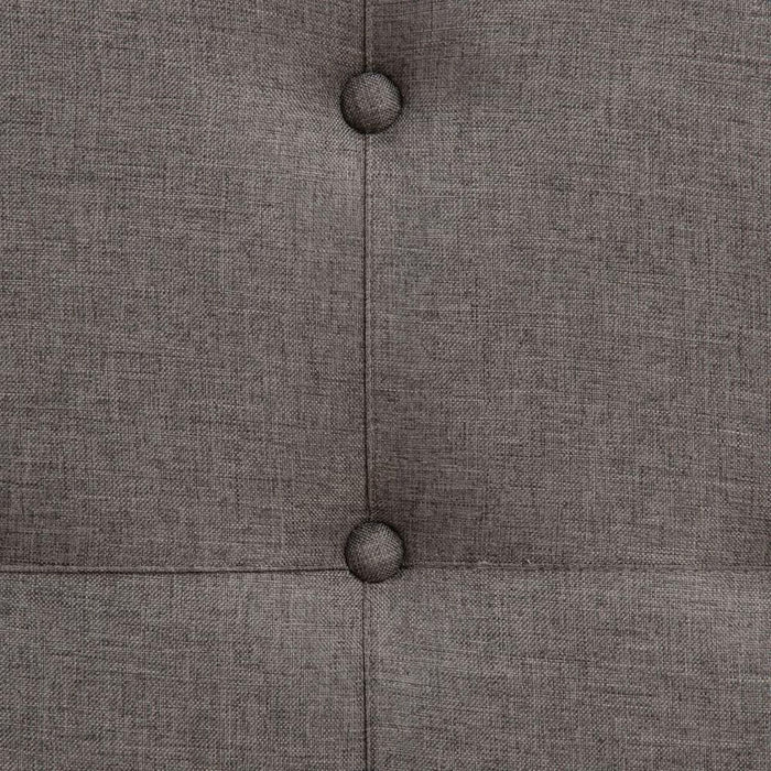 Puff 63 x 63 x 41 cm Țesut Sintetic Metal Gri închis