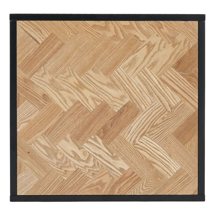 Noptieră SPIKE 55 x 55 x 45 cm Natural Metal Lemn