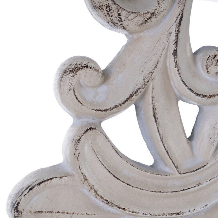 Oglindă de perete 122,7 x 4,8 x 122,7 cm Geam Alb Poliuretan