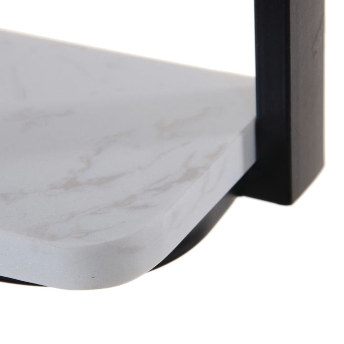 Oglindă de perete 60 x 2,5 x 90 cm Negru Metal Fier