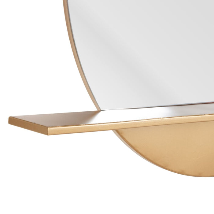 Oglindă de perete 110 x 12 x 90 cm Auriu* Metal Fier