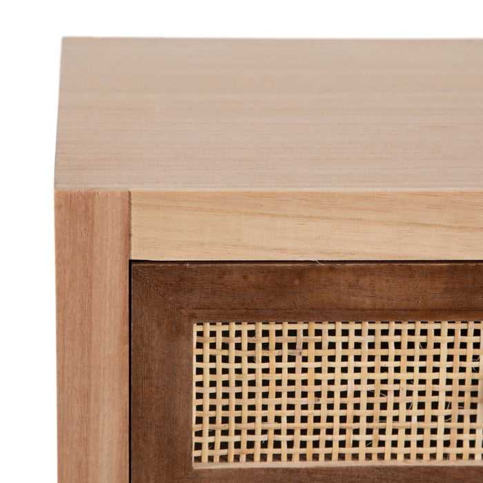Dulap cu Sertare SASHA 40 x 30 x 91,5 cm Natural Lemn Crem Ratan