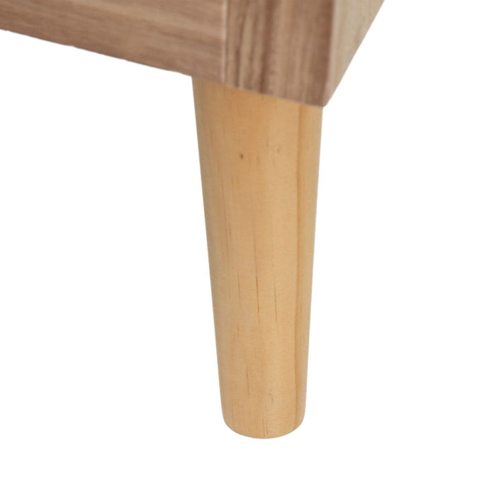 Mobilă pentru Hol cu Sertare SASHA 106 x 33 x 90 cm Natural Lemn Crem Ratan