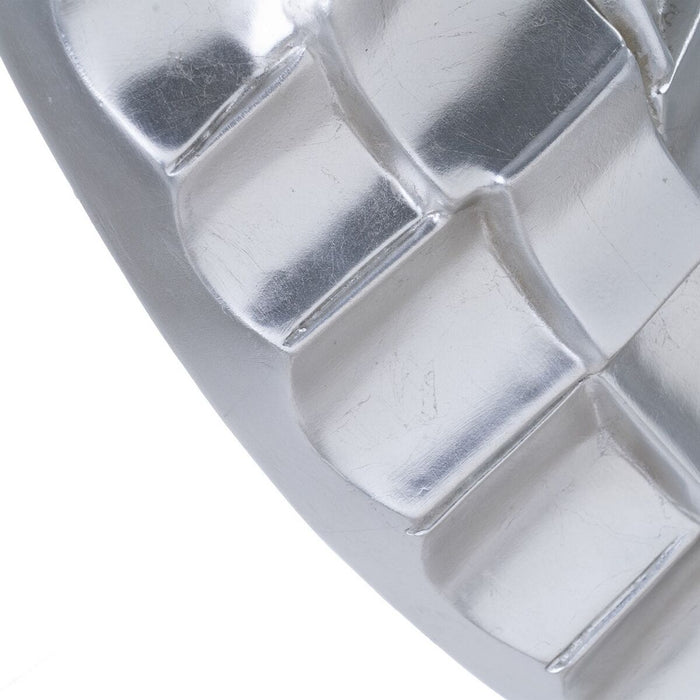 Oglindă de perete 118 x 10,2 x 118 cm Geam Argintiu Poliuretan